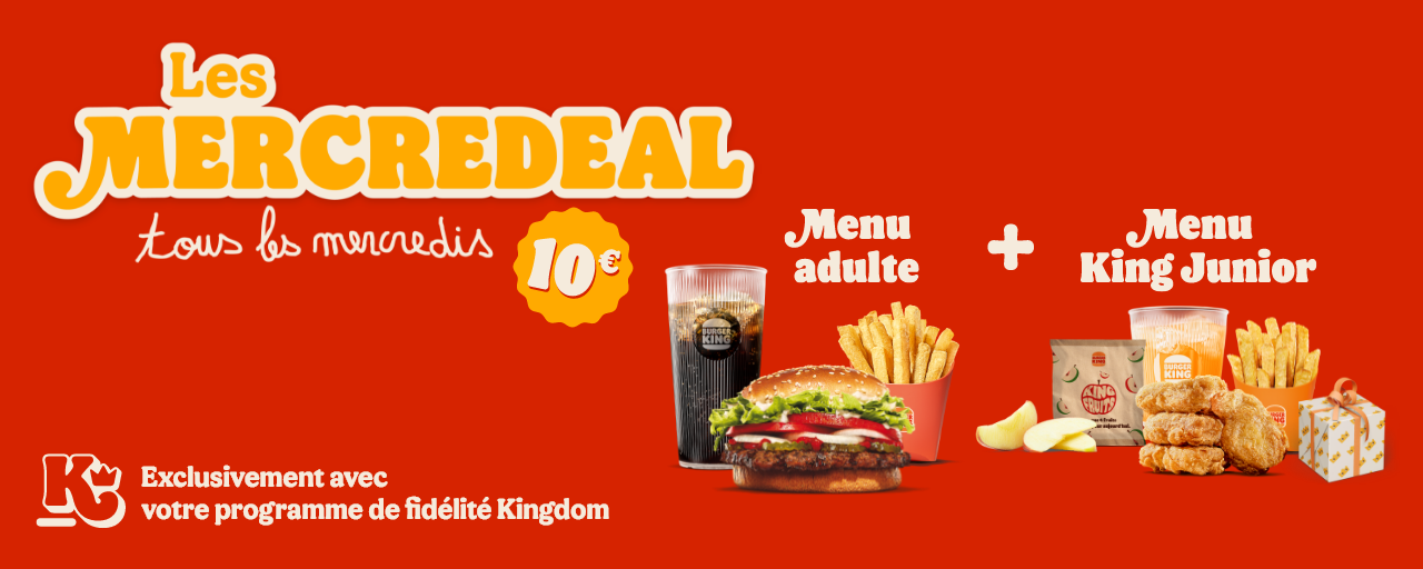 Exclusivement avec votre programme de fidélité Kingdom