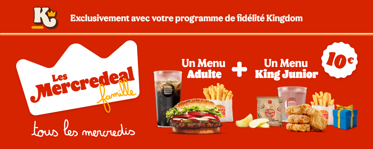 Exclusivement avec votre programme de fidélité Kingdom